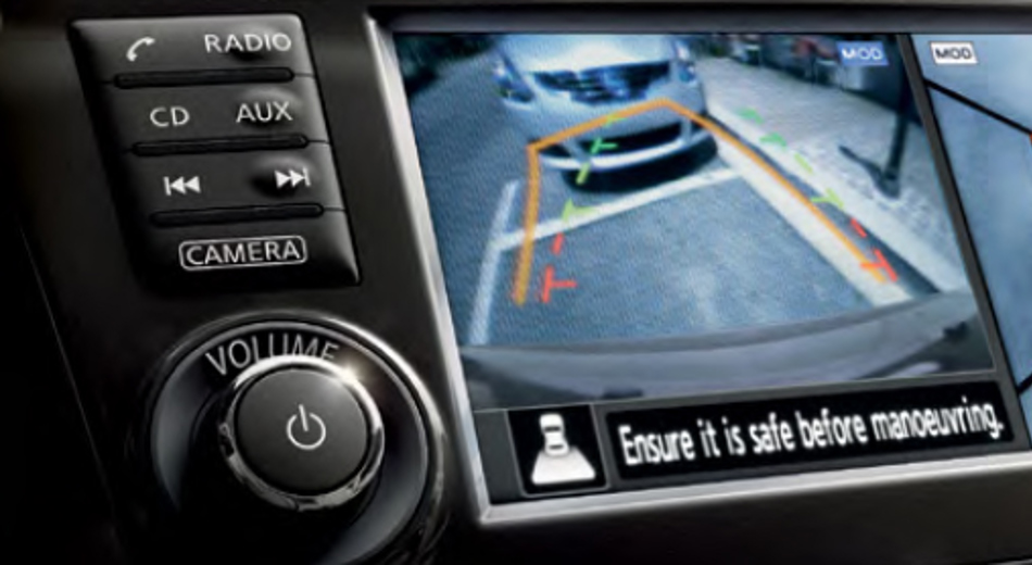 X-TRail Rear view camera display